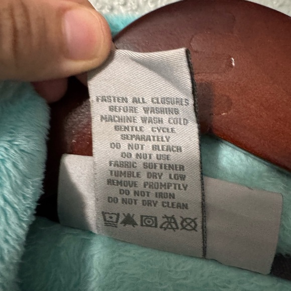 Free Country Faux-Fur Full Zip Jacket – Teal – Size XL - Picture 4 of 4